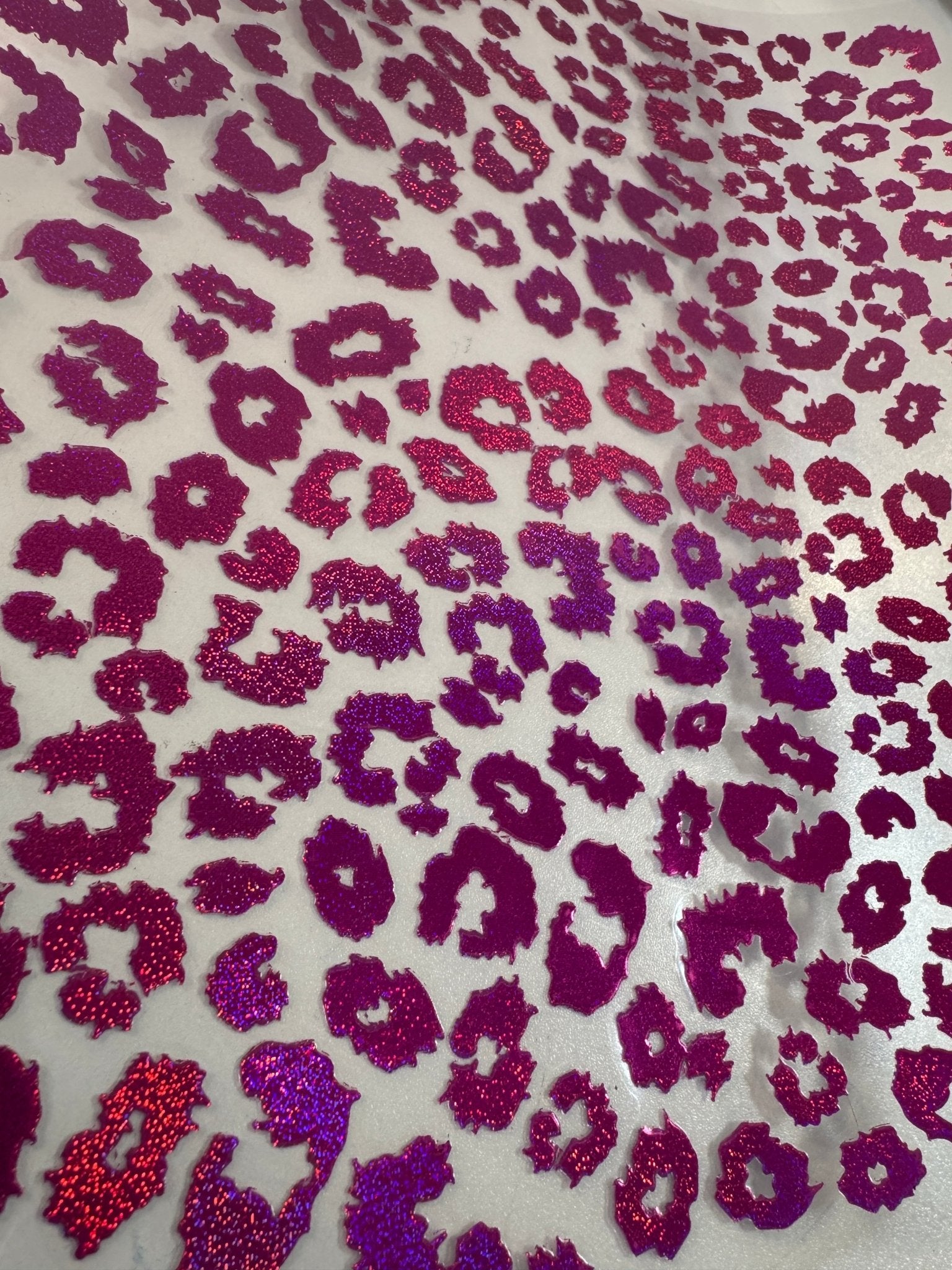 PINK/PURPLE COLORSHIFT GLITTER HOLO BIG LEOPARD - 216 Tumblers