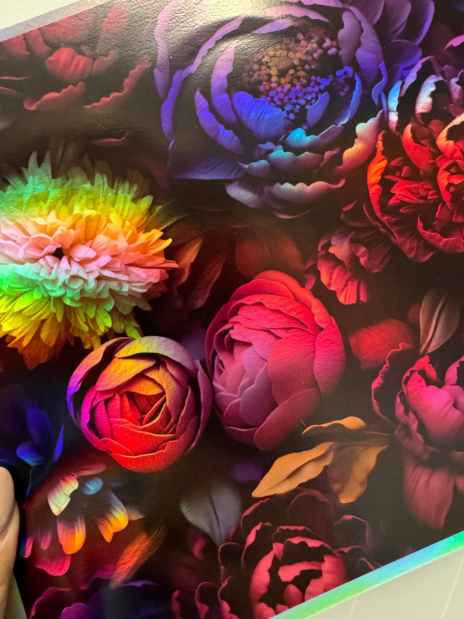 Pretty Peonies - Holo Vinyl - 216 Tumblers