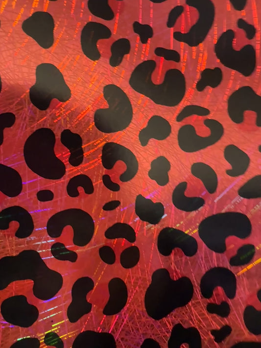 SCRATCH HOLO - HOT PINK LEOPARD 10x10 *NEW PRODUCT
