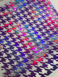 PURPLE / PINK HOLO COLOR SHIFT HOUNDSTOOTH - 216 Tumblers