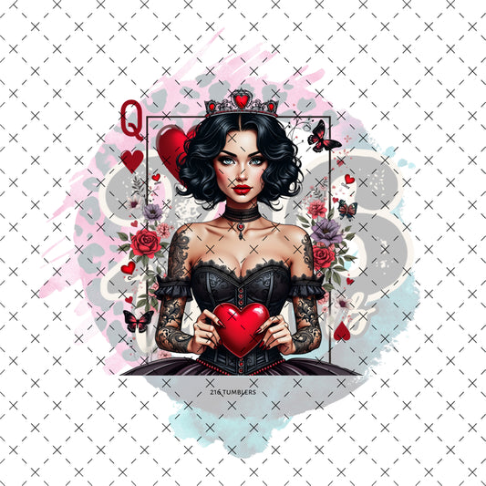 D 360 Queen of Hearts