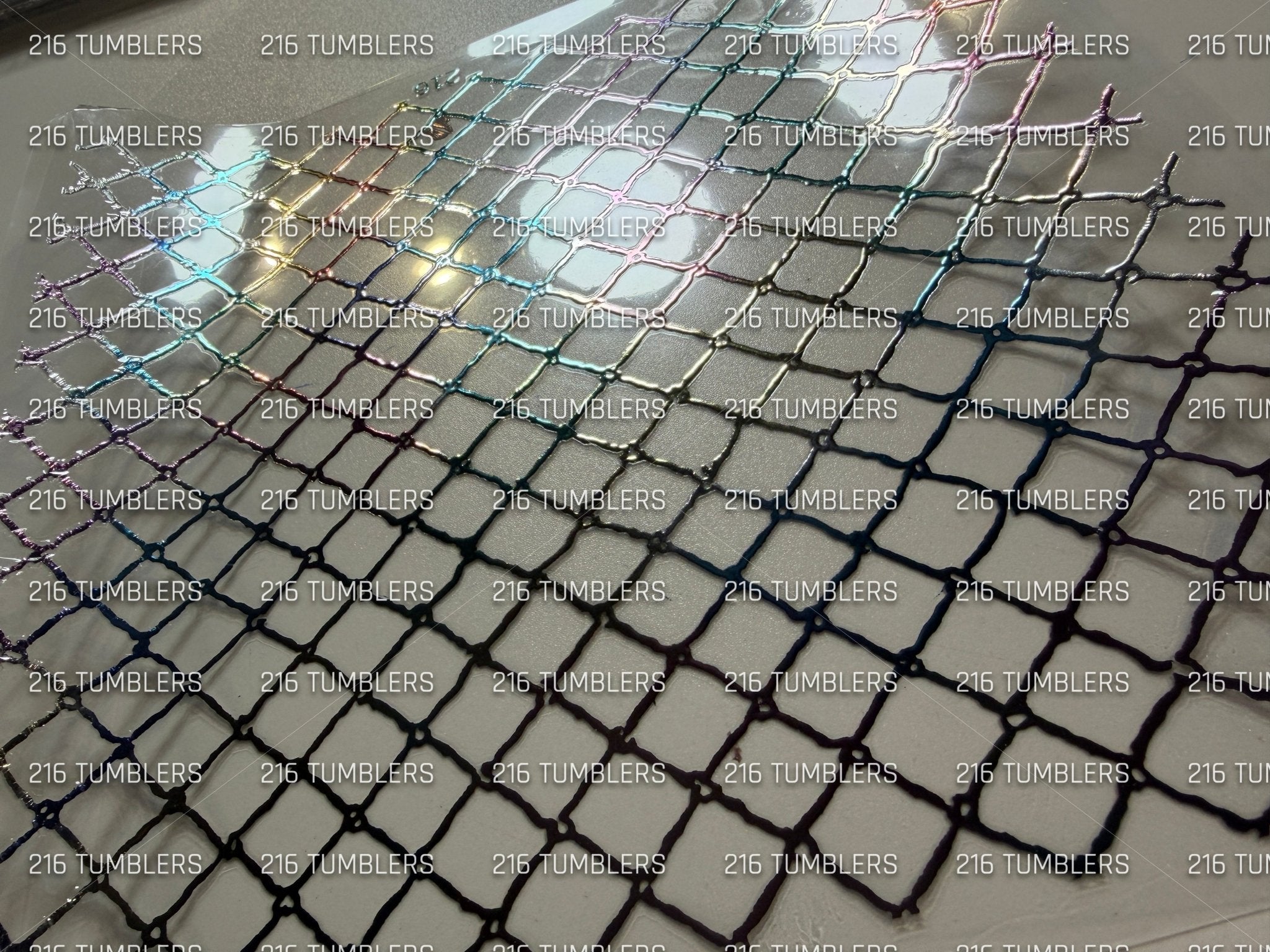 RAINBOW PASTEL GRID UVDTF - 216 Tumblers