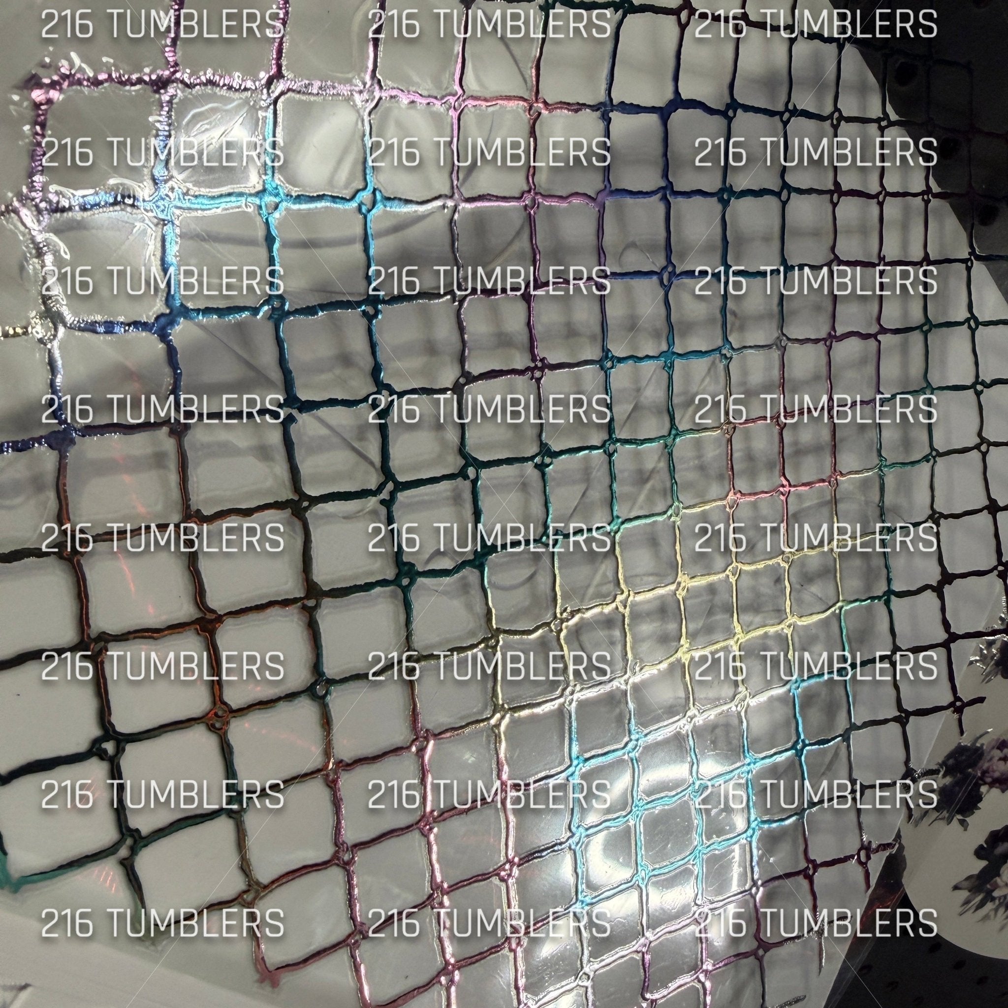 RAINBOW PASTEL GRID UVDTF - 216 Tumblers