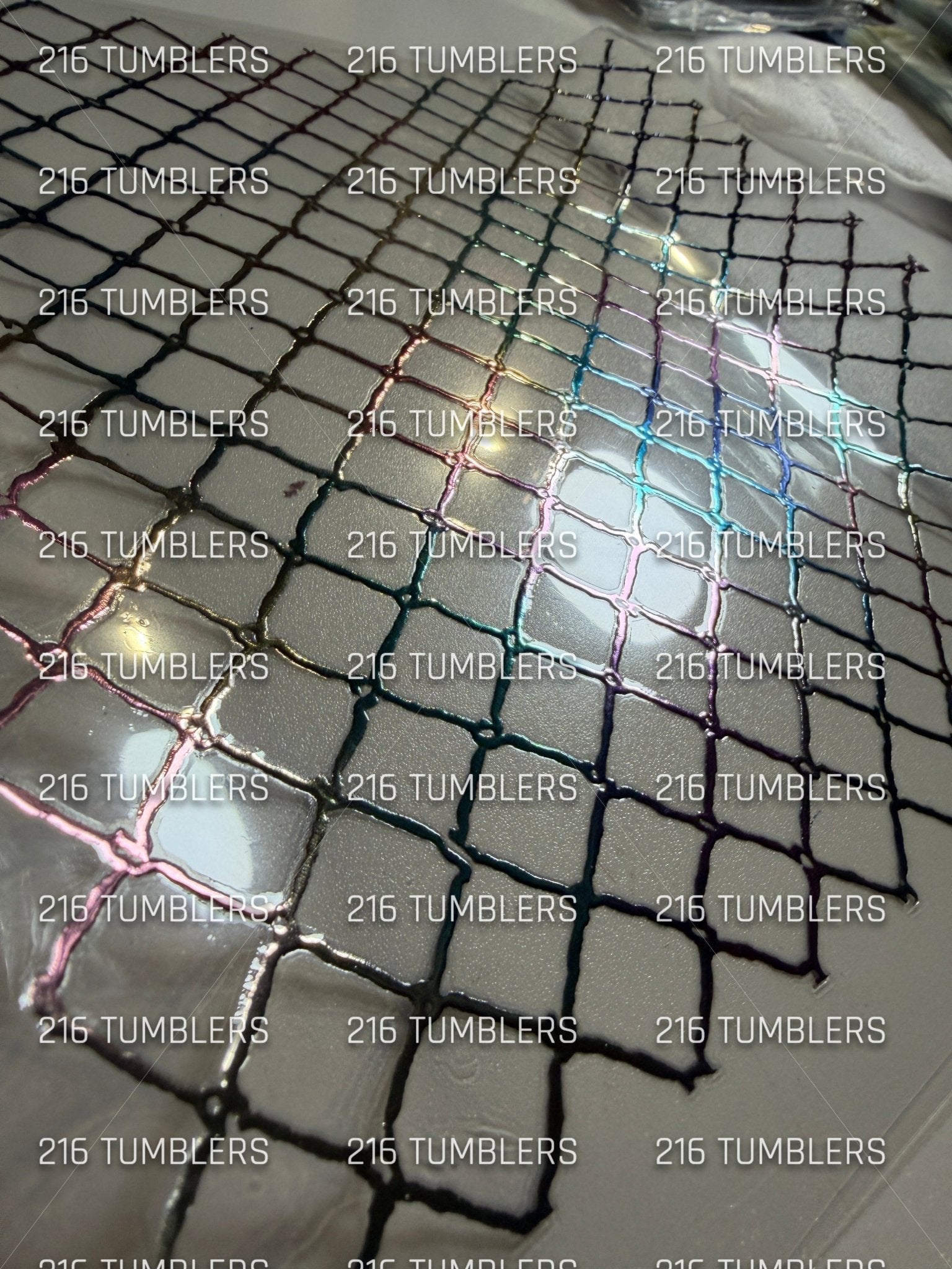 RAINBOW PASTEL GRID UVDTF - 216 Tumblers