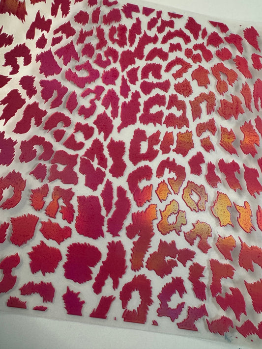 ROSE BENGAL HOLOGRAPHIC LEOPARD PRINT - 216 Tumblers