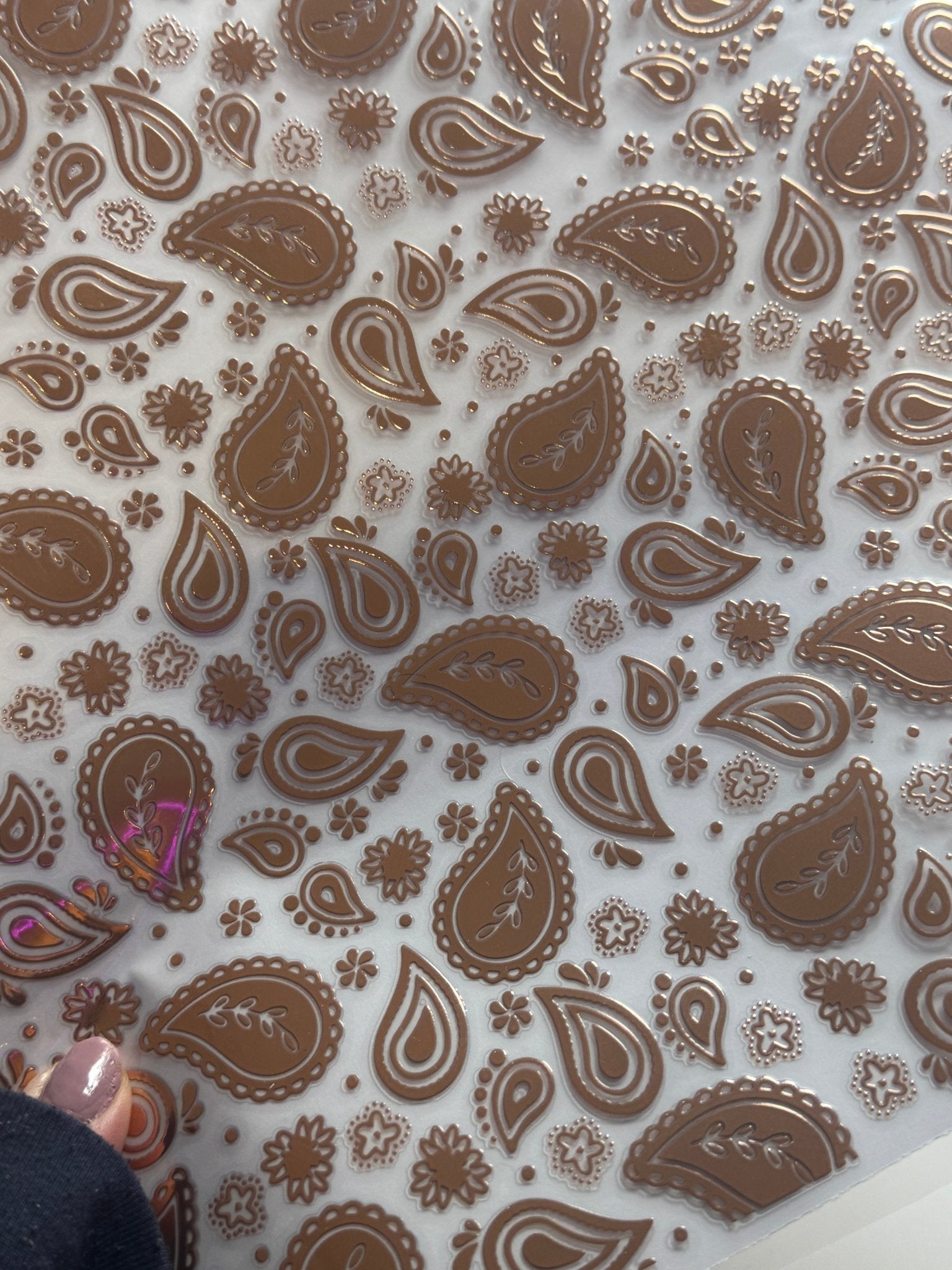 ROSE COPPER / SILVER PAISLEY - 216 Tumblers