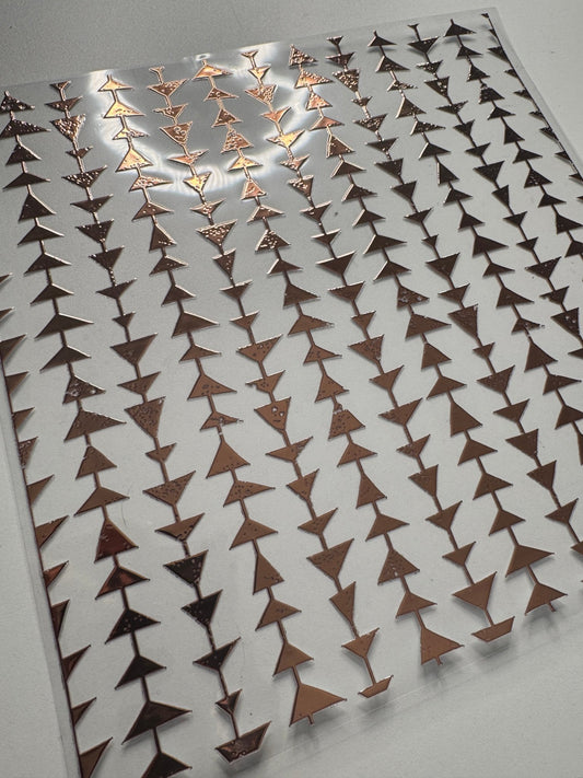 ROSE GOLD 1000 ARROWS 11.25X11.25 - 216 Tumblers