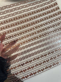 ROSE GOLD 11.25X11.25 TRIBAL STRIPS - 216 Tumblers