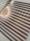 ROSE GOLD AZTEC BORDERS A 11.25X11.25 - 216 Tumblers