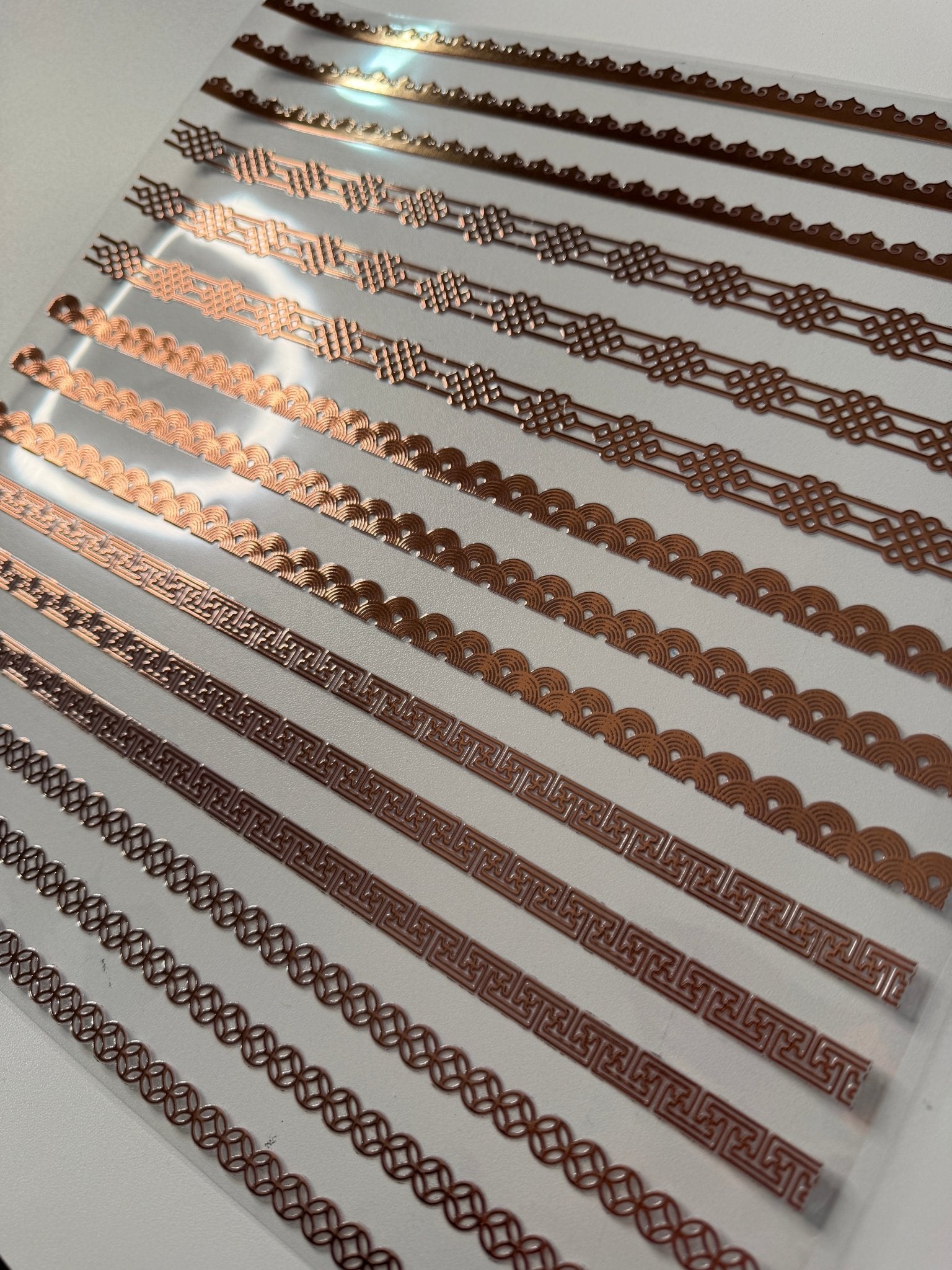 ROSE GOLD AZTEC BORDERS A 11.25X11.25 - 216 Tumblers
