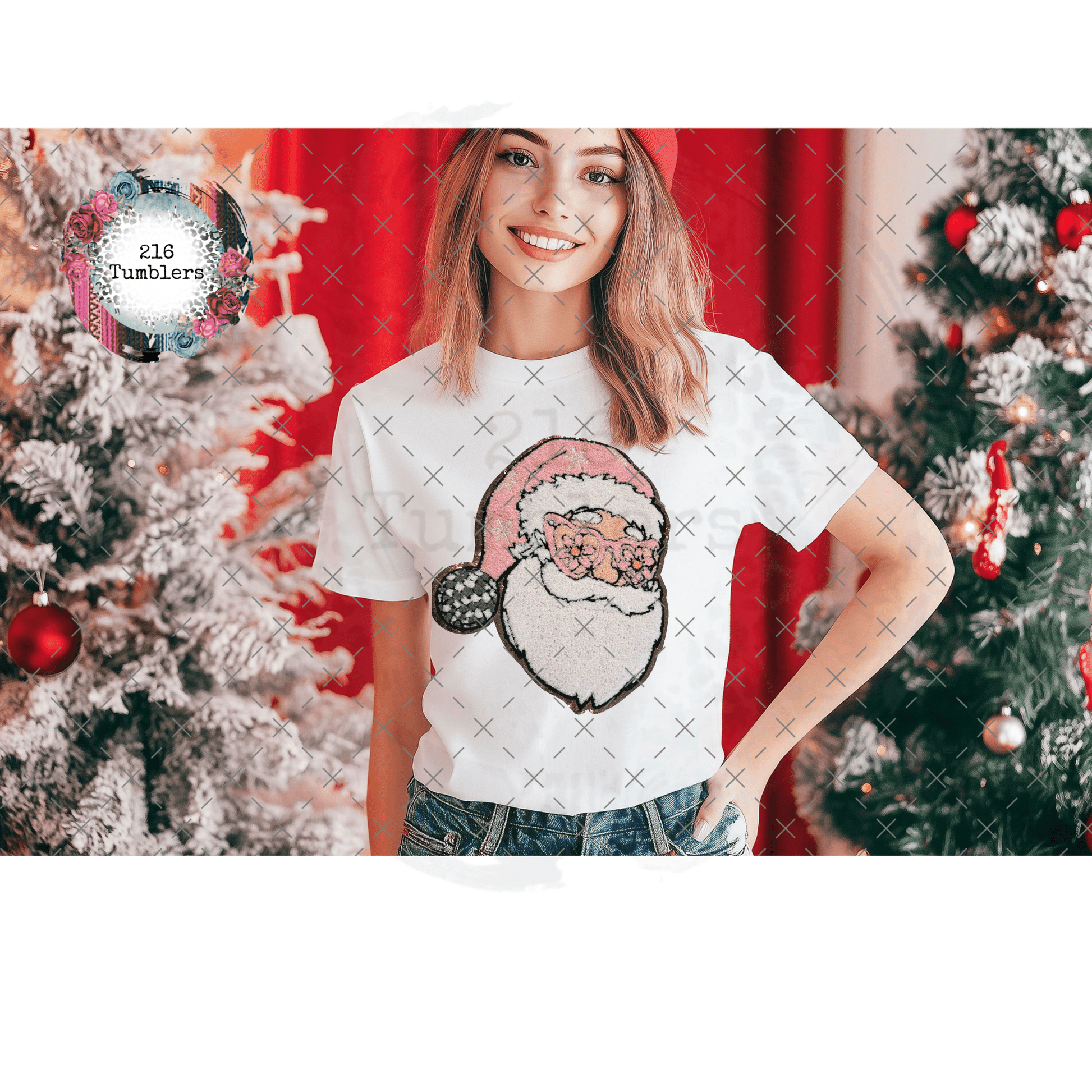 SANTA CHENILLE PATCH - 216 Tumblers