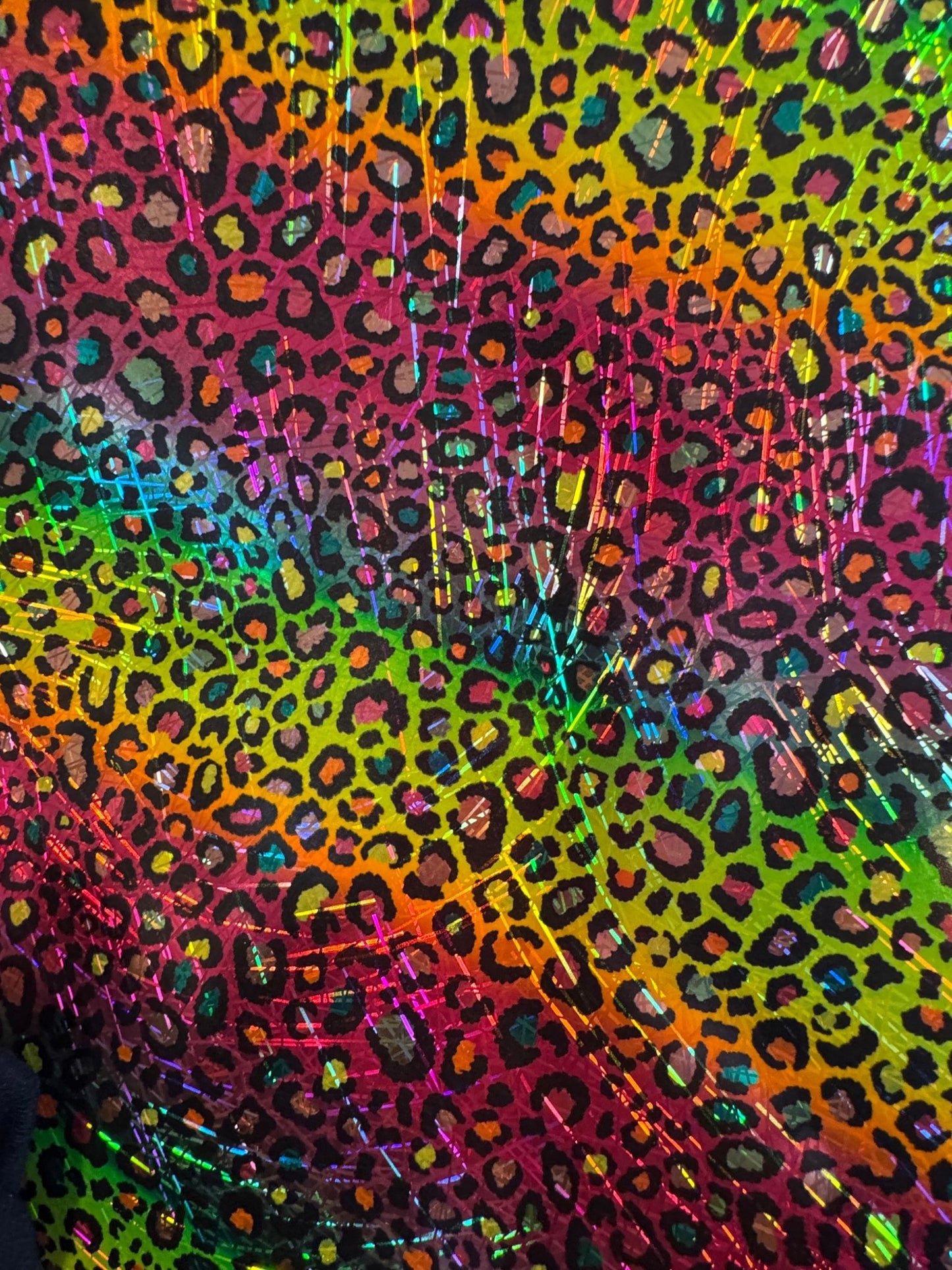 SCRATCH HOLO - NEON LEOPARD SMALL 10x10 *NEW PRODUCT - 216 Tumblers