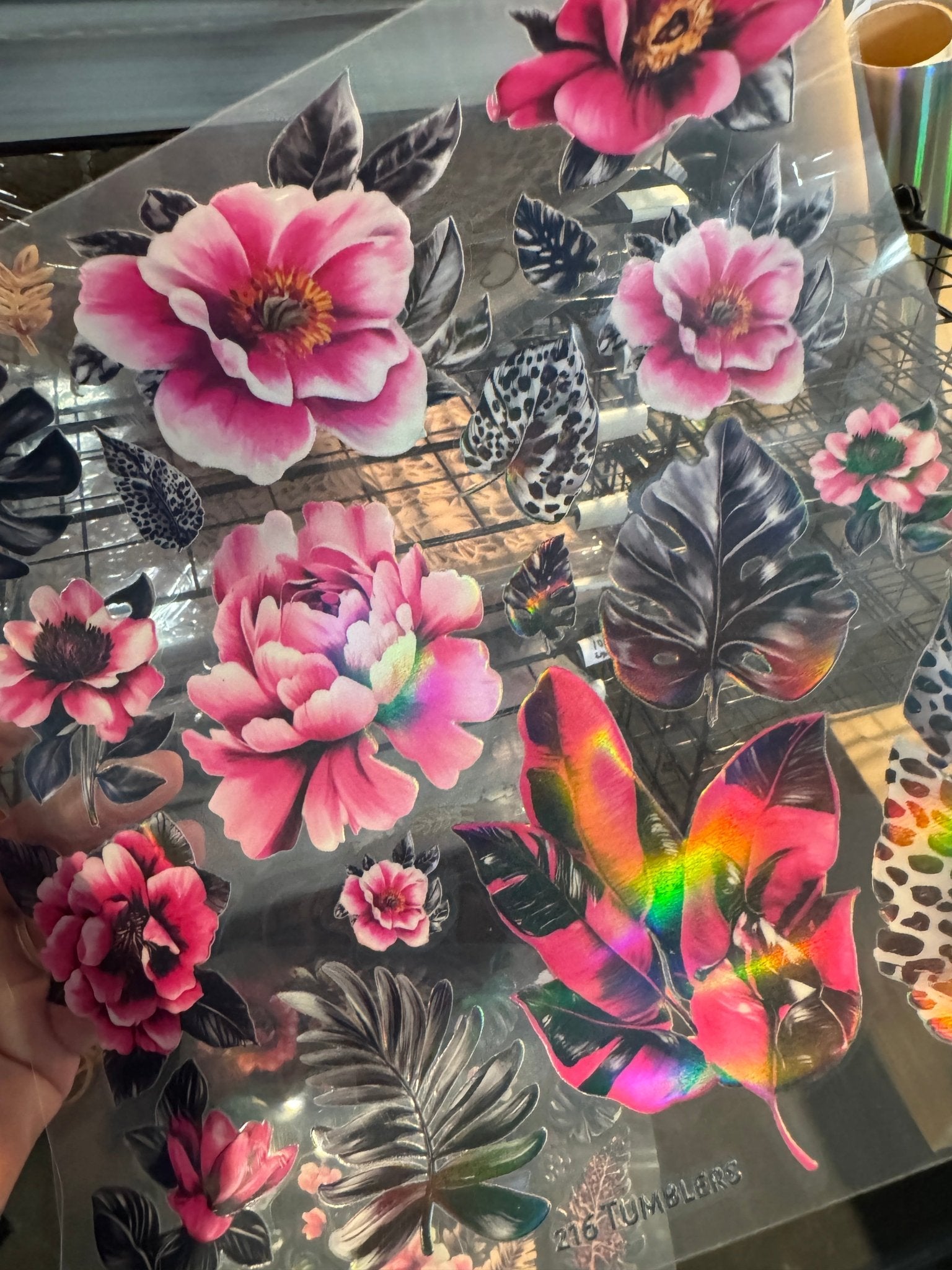 SHEET 161 IN HOLOGRAPHIC - 216 Tumblers