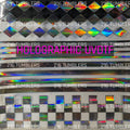 SILVER HOLOGRAPHIC 3 DESIGN UVDTF 11.25X11.25 - 216 Tumblers