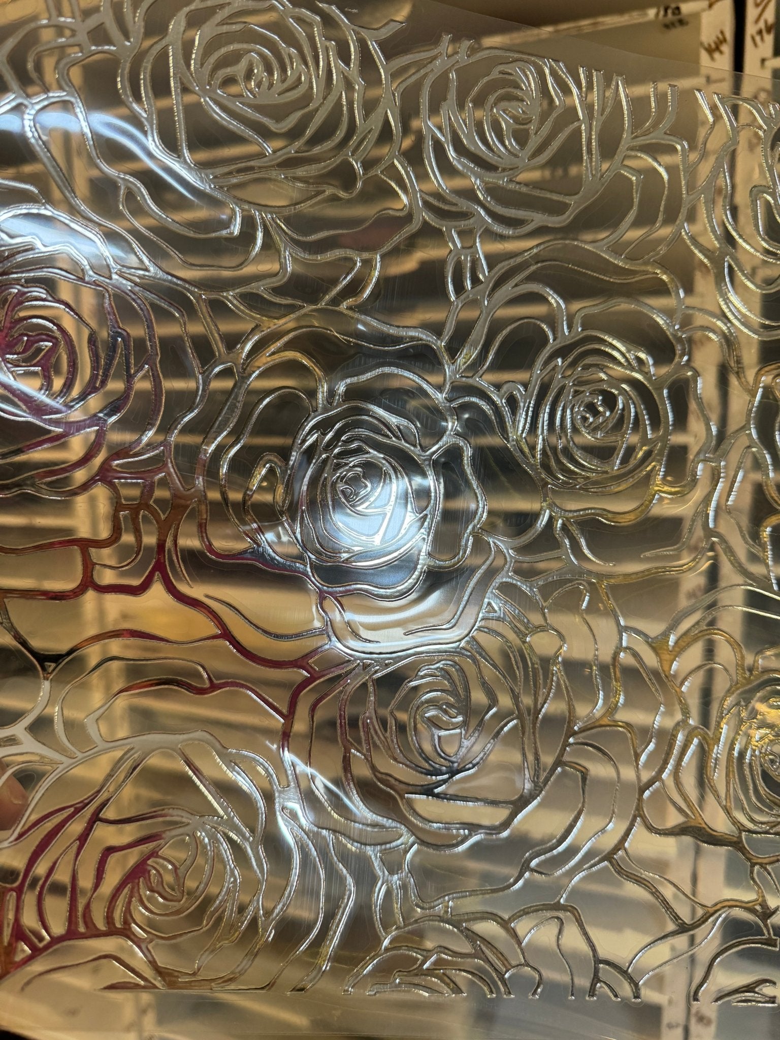 SILVER ROSE TOOLED PATTERN - 216 Tumblers