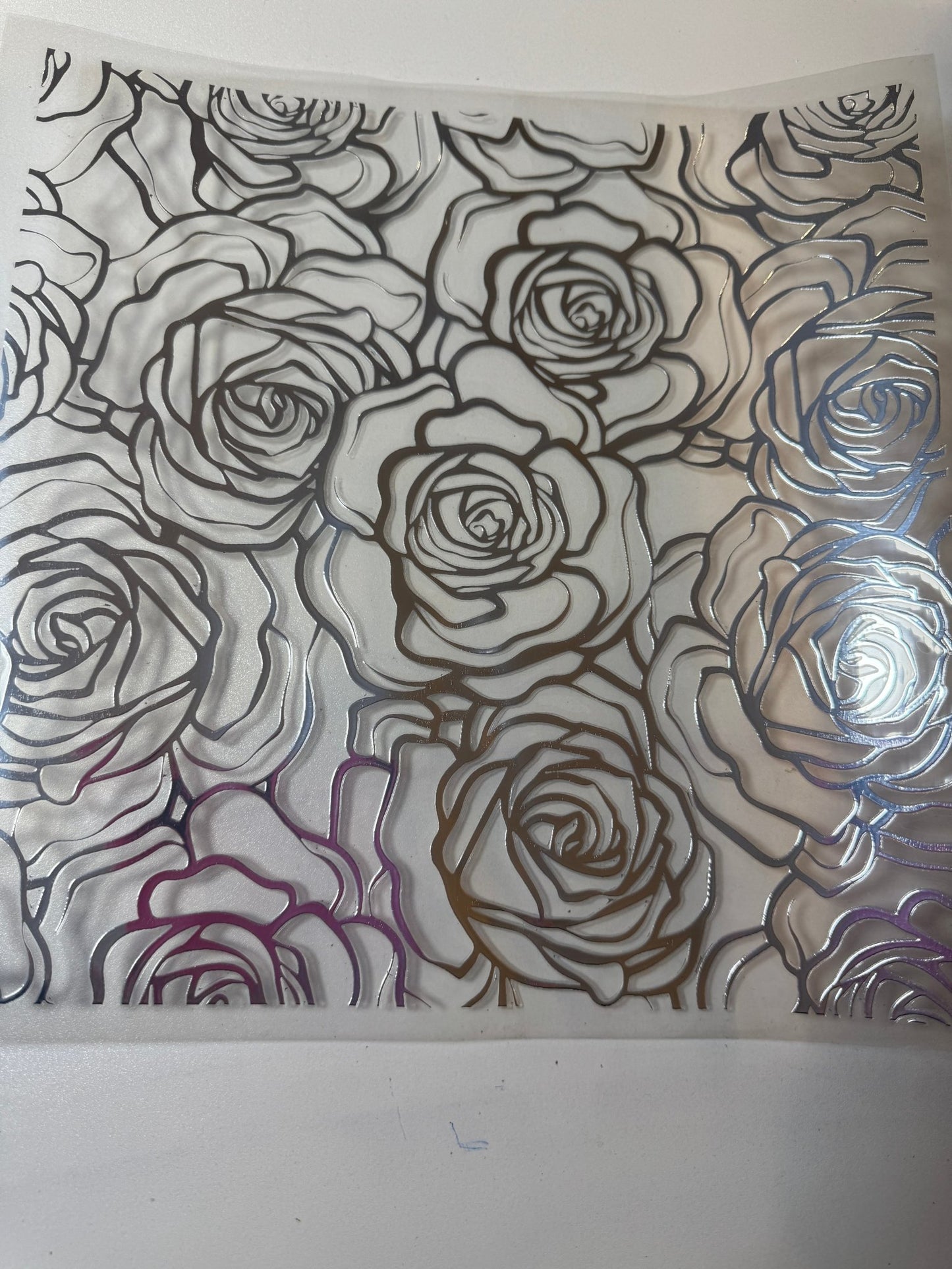 SILVER ROSE TOOLED PATTERN - 216 Tumblers