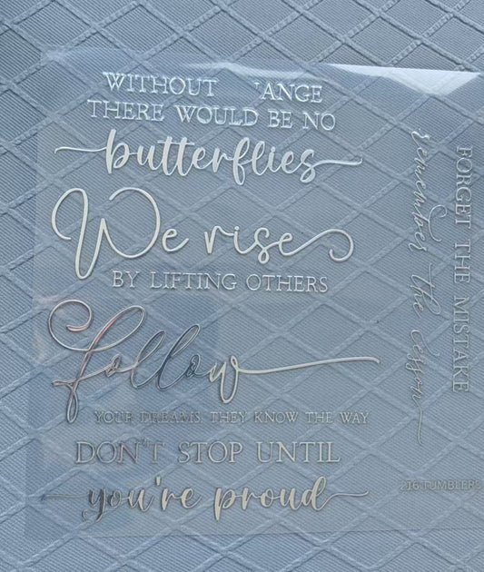 SILVER SHEET 759 WORDS - 216 Tumblers