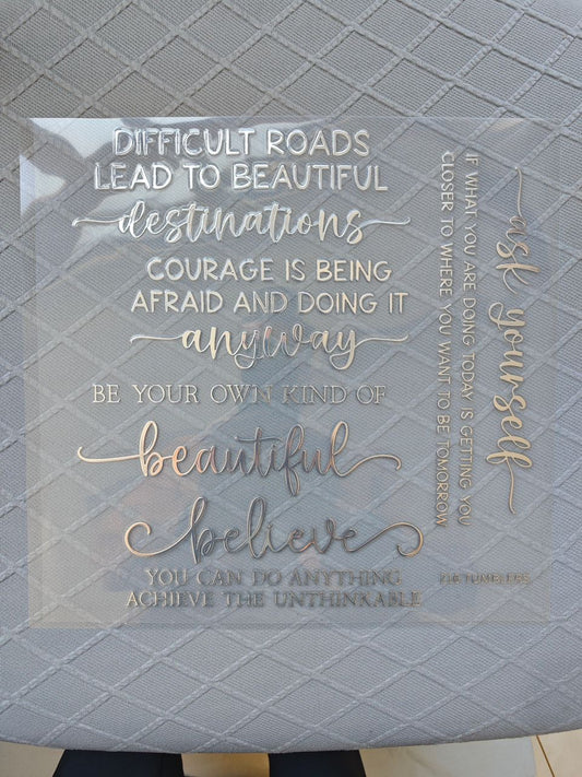 SILVER SHEET 760 WORDS - 216 Tumblers