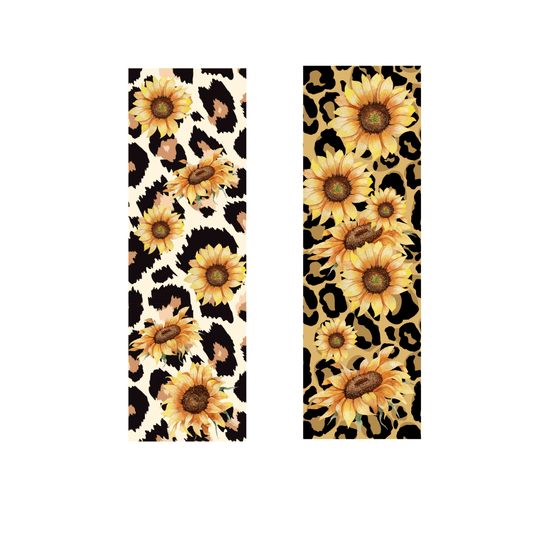 Sunflower Leopard Pack of 2 - Vinyl Pen Wrap - 216 Tumblers