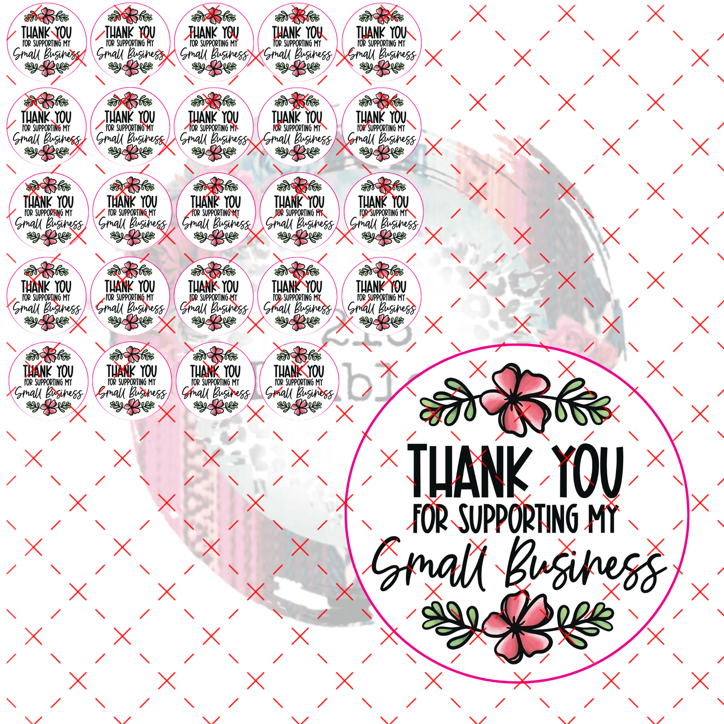 THANK YOU FOR SUPPORTING MY SMALL BUSINESS SHEET 1 - 216 Tumblers
