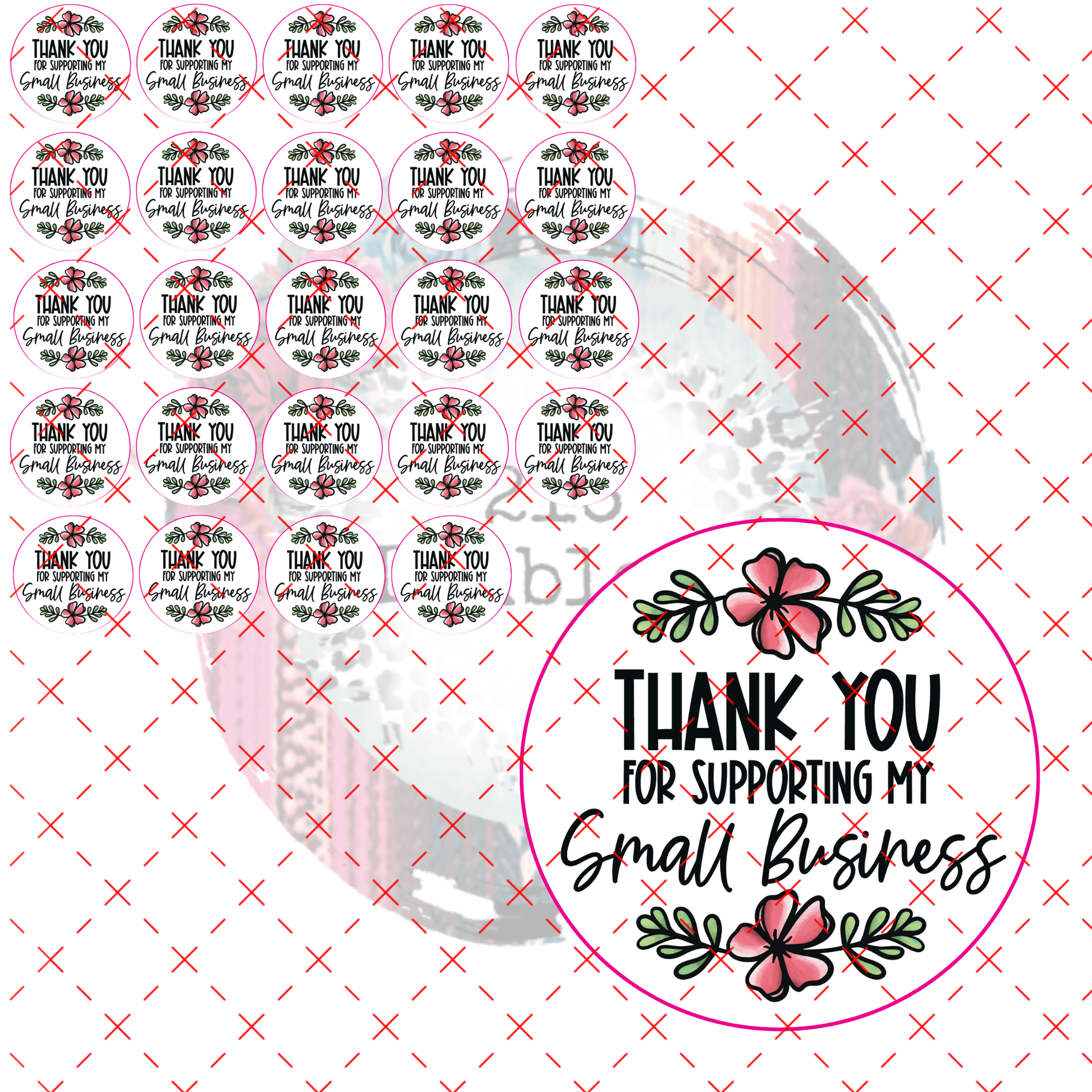 THANK YOU FOR SUPPORTING MY SMALL BUSINESS SHEET 1 - 216 Tumblers