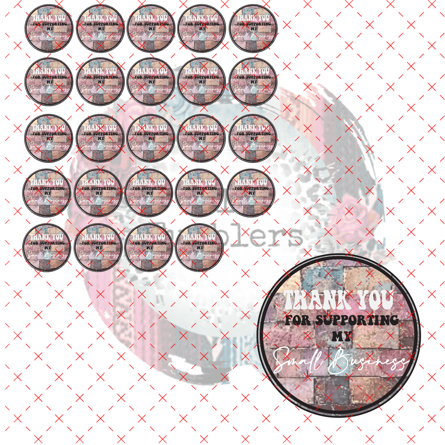 THANK YOU FOR SUPPORTING MY SMALL BUSINESS SHEET 2 - 216 Tumblers