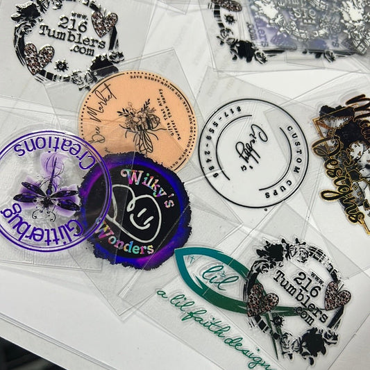 UV DTF LOGO MUST READ below! - 216 Tumblers