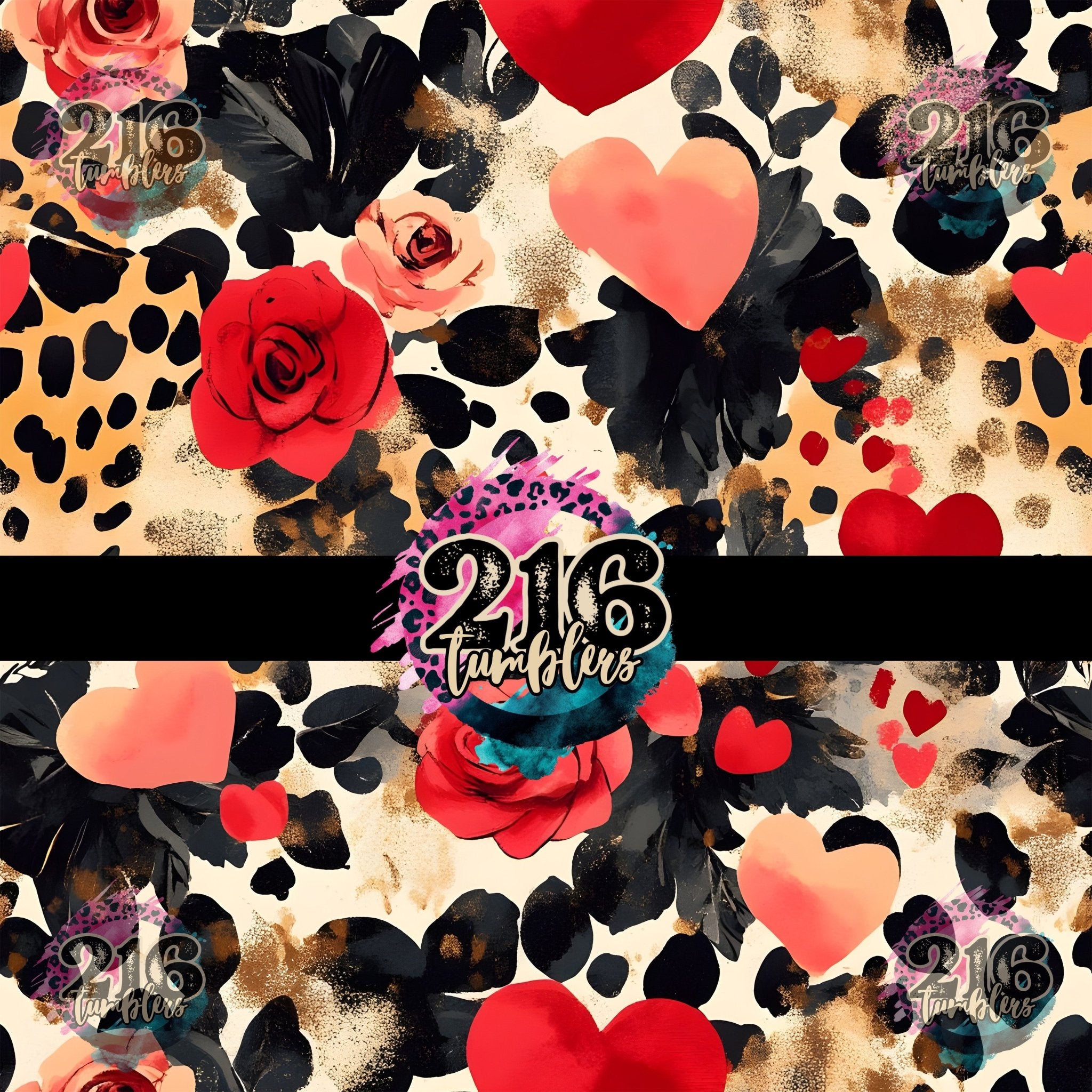 V010 LEOPARD LOVE - 216 Tumblers