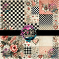 V013 VINTAGE CHECKER - 216 Tumblers