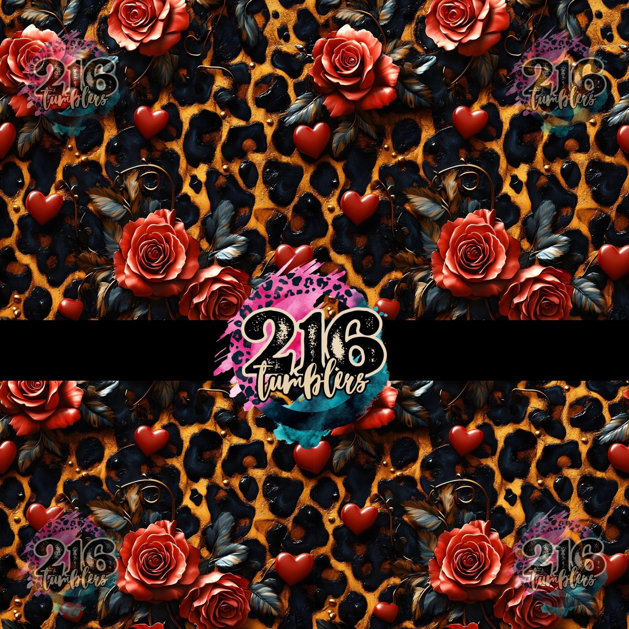 V017 LEOPARD LOVE - 216 Tumblers