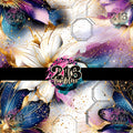V019 GALAXY FLORAL - 216 Tumblers