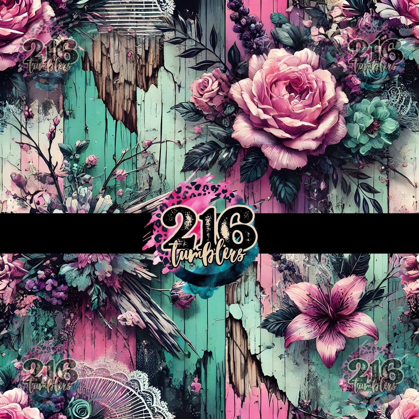 V023 CRACKLED - 216 Tumblers