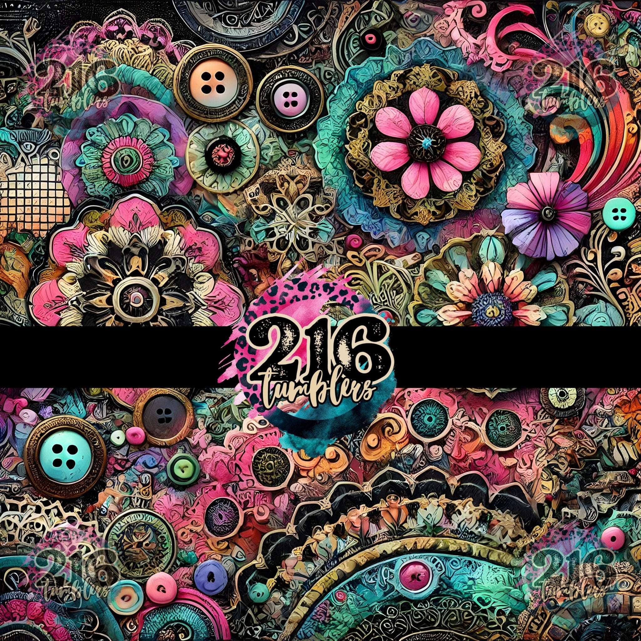 V024 BUTTON MANTRA - 216 Tumblers