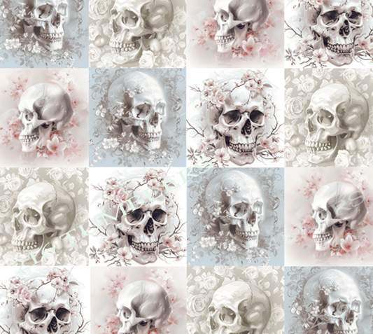 V051 QUILTED SKULL - 216 Tumblers