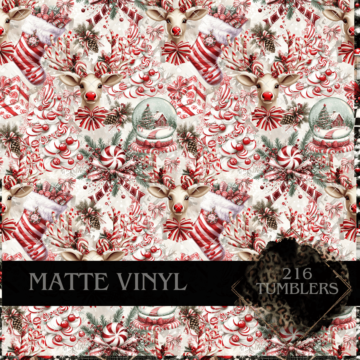 V083 FARMHOUSE CHRISTMAS 12X12 ONLY - 216 Tumblers