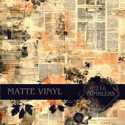 V108 VINTAGE PRINT - 216 Tumblers