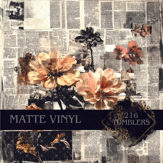 V109 VINTAGE PRINT - 216 Tumblers