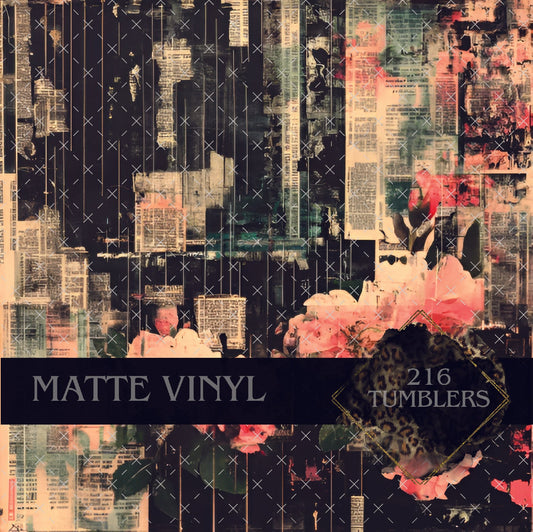 V110 VINTAGE PRINT - 216 Tumblers