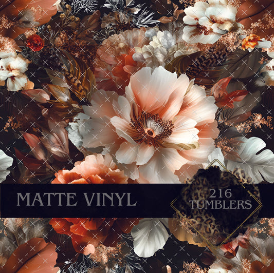 V122 EARTHY FLORAL - 216 Tumblers