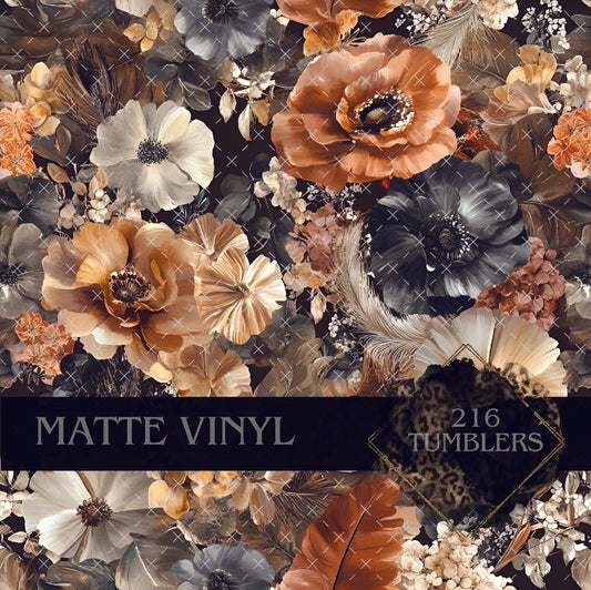 V124 EARTHY FLORAL - 216 Tumblers