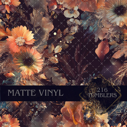 V147 EARTHY FLORAL - 216 Tumblers