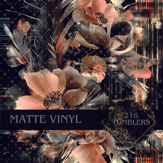 V148 EARTHY FLORAL - 216 Tumblers