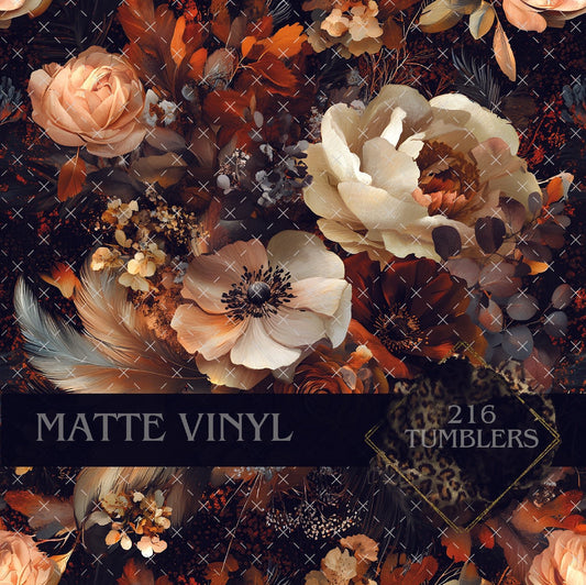 V152 EARTHY FLORAL - 216 Tumblers