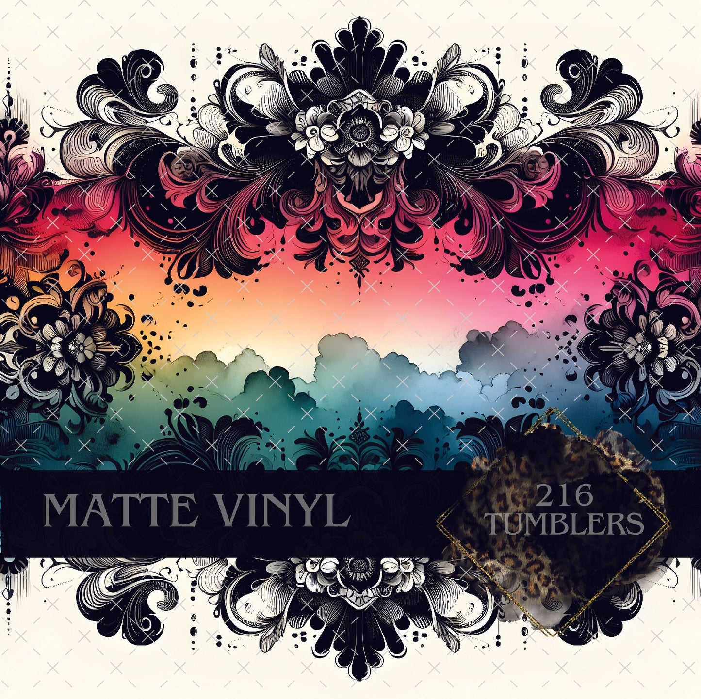 V158 WATERCOLOR TRANCE - 216 Tumblers