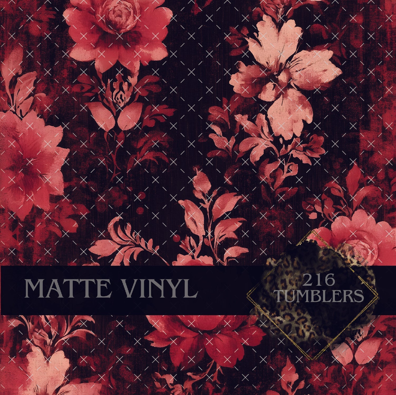 V189 GOTH RED - 216 Tumblers