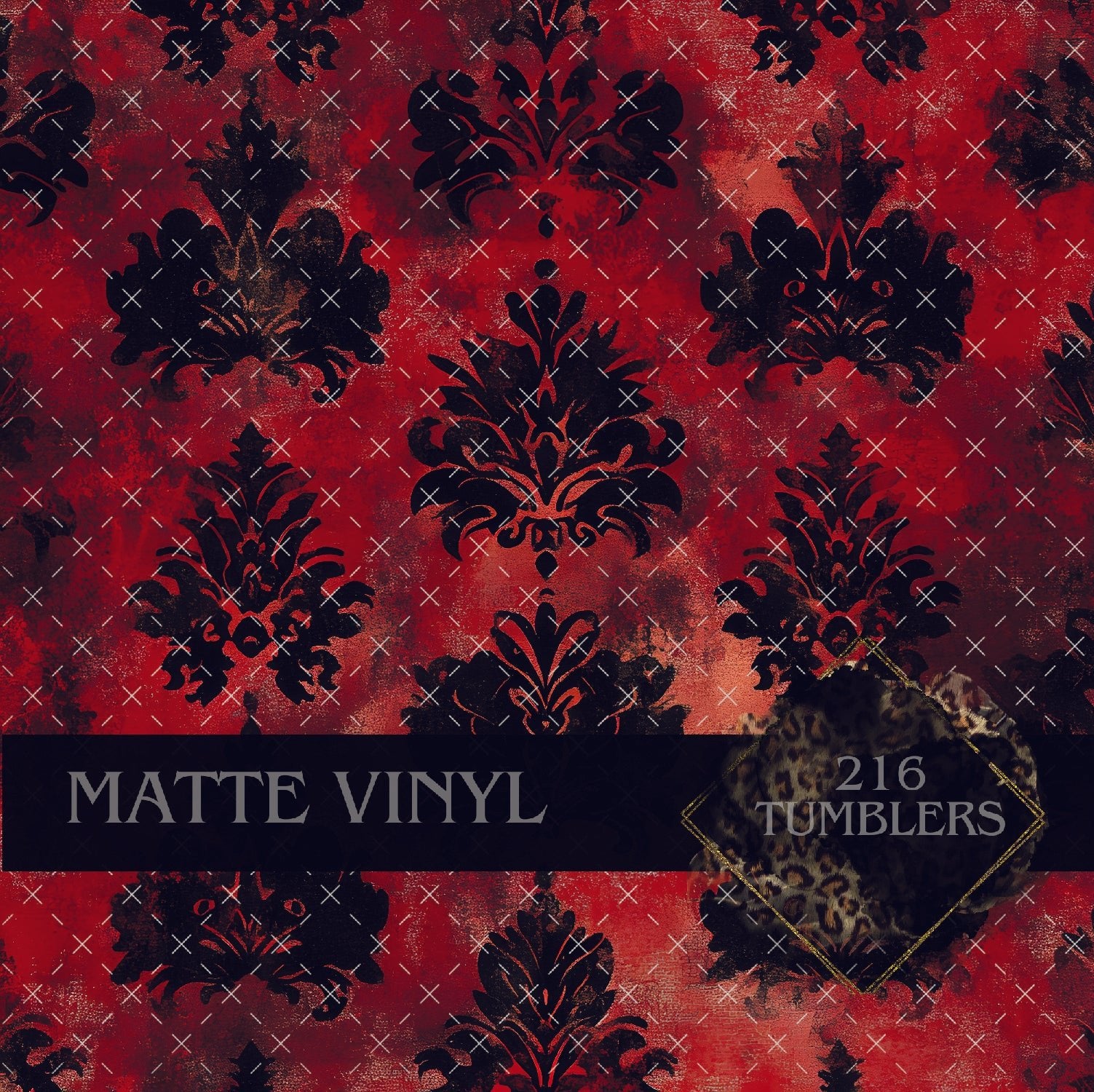 V190 GOTH RED - 216 Tumblers