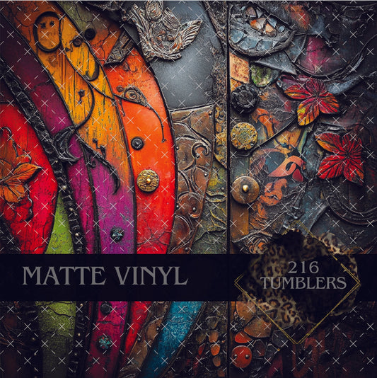 V292 PAINTED GRUNGE - 216 Tumblers