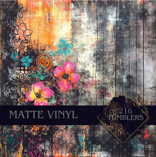 V303 GRUNGE FLORAL - 216 Tumblers