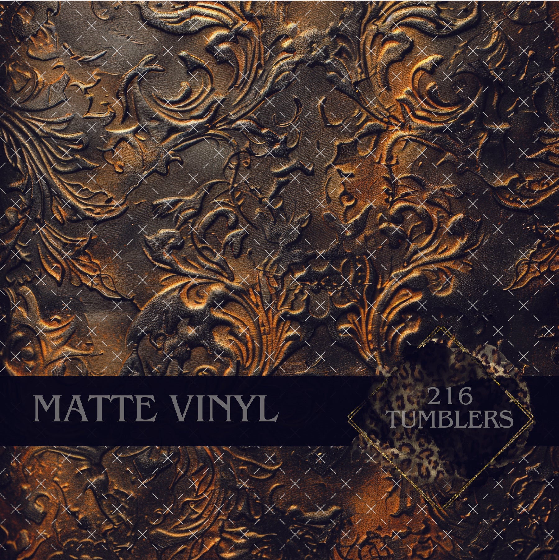 V391 CHARRED LEATHER - 216 Tumblers