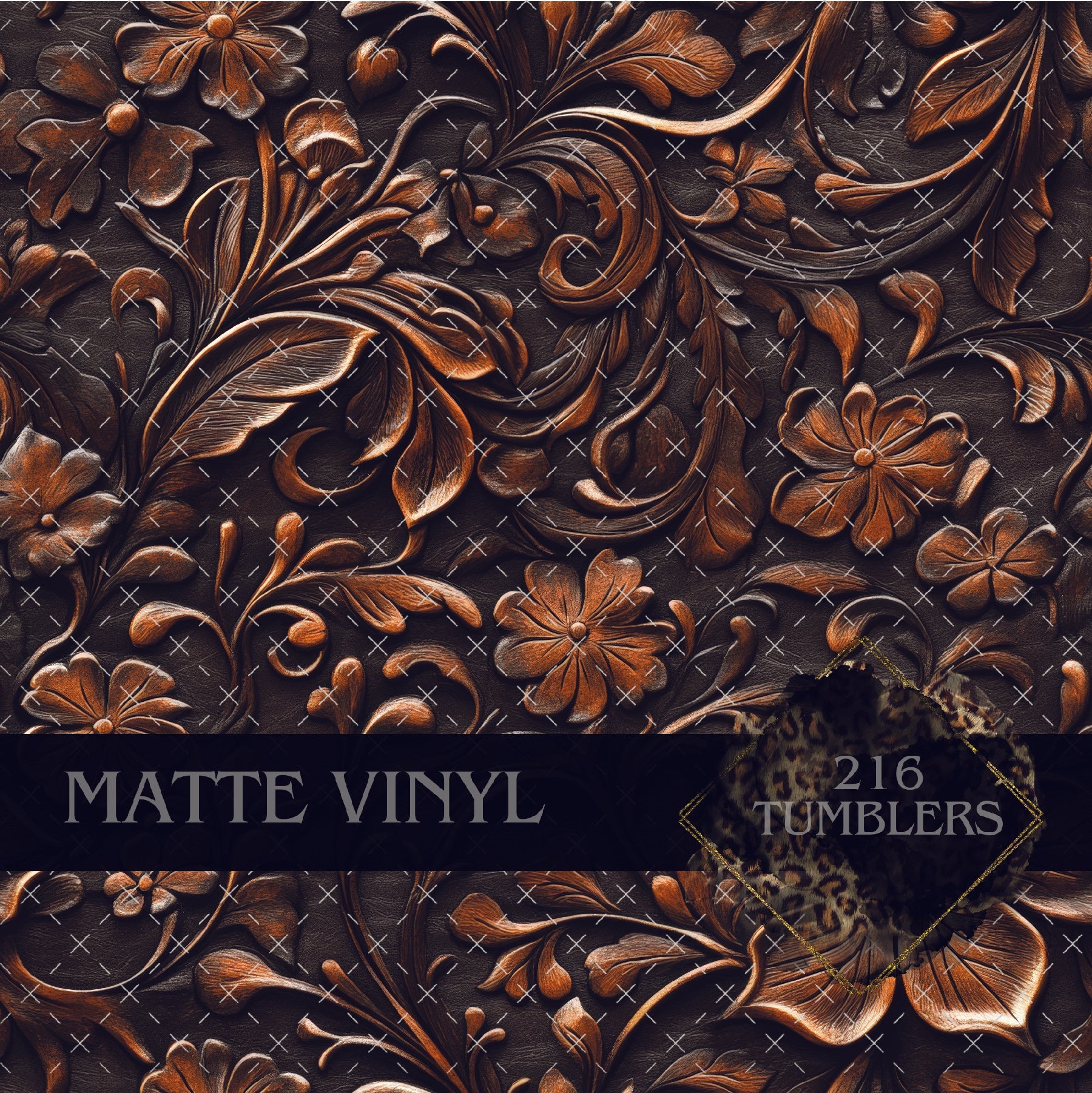 V401 TOOLED LEATHER - 216 Tumblers